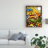 Trademark Fine Art Oscar Ortiz 'Hut Under Yellow' Canvas Art, 18x24 ALI45128-C1824GG